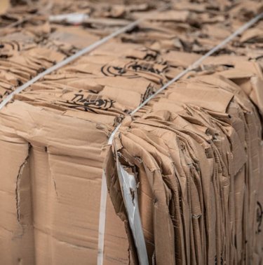 Baled cardboard Mil-tek